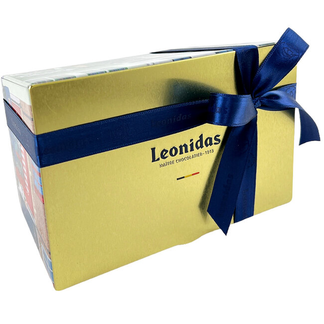 Leonidas Metalen doos met 500g feestballetjes voor de eindejaarsperiode