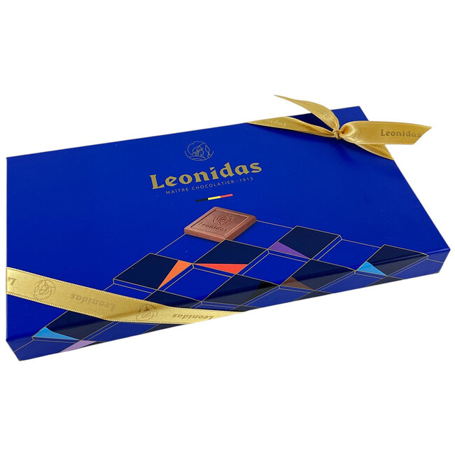 Leonidas 54 Napolitains Geschenkbox - Premium Schokoladen-Quadrate