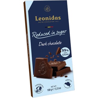 Leonidas Tablette Noir 100g - Allégé en sucre