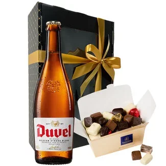 Leonidas 500g Chocolats et bouteille de Duvel 75cl