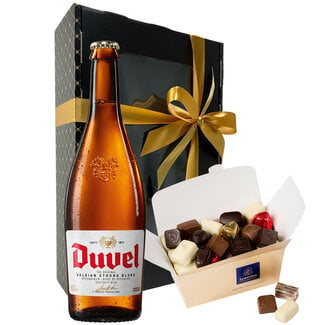 Leonidas 750g Chocolates and bottle of Duvel 75cl
