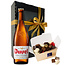 Leonidas Assortiment de chocolats et une bouteille de bière Duvel