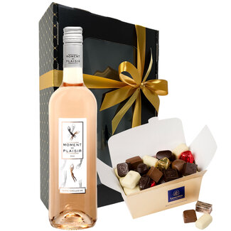 Leonidas 1kg Pralinen und Flasche Roséwein 75cl