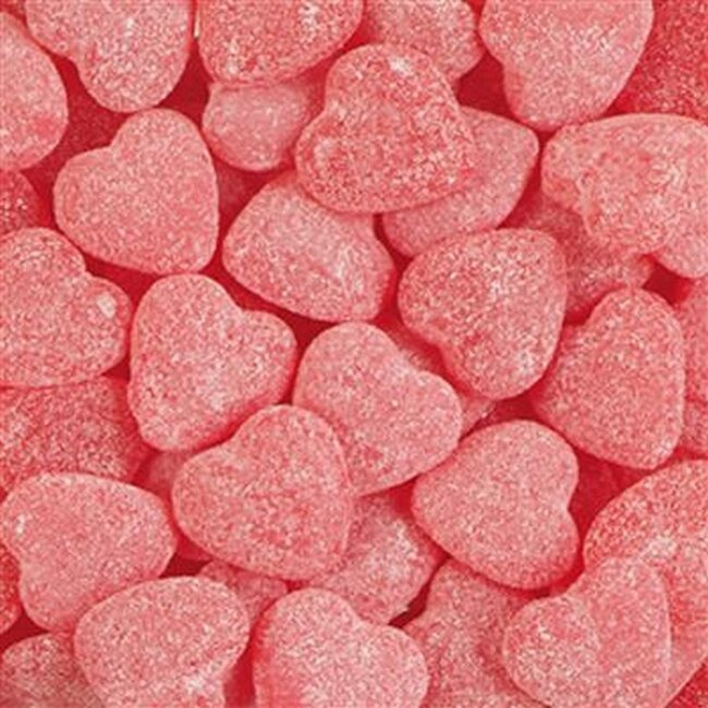 Haribo Raspberry Hearts 300g - Sweet and Sour Fruit Candy