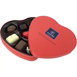 Leonidas Heart tin 9 chocolates