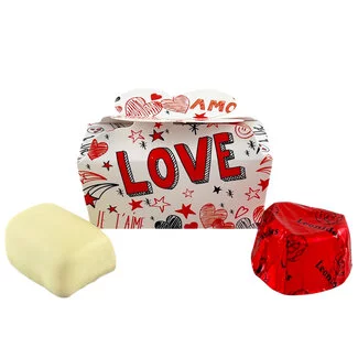 Mini-box 'LOVE' 2 chocolates
