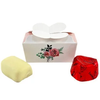 Leonidas Mini-box 'roses' 2 chocolates