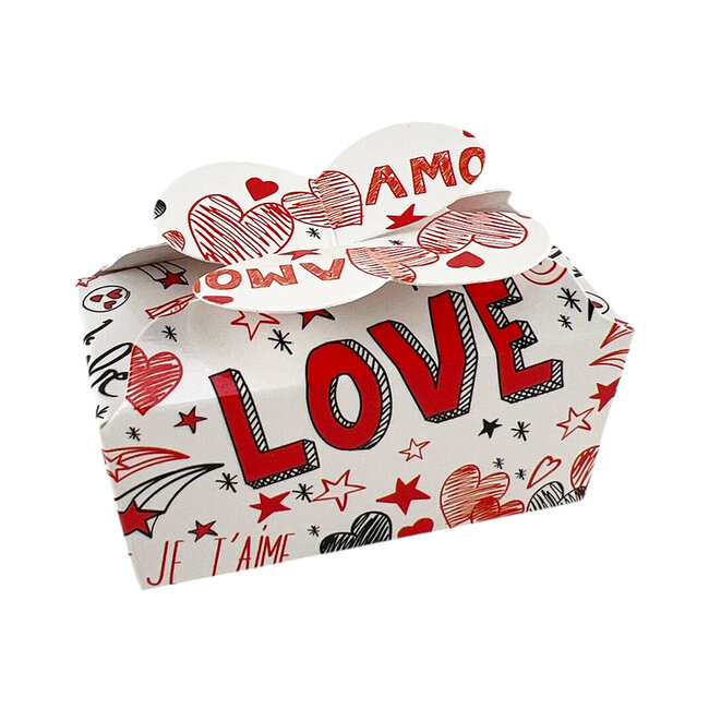 Mini boîte LOVE avec 2 chocolats