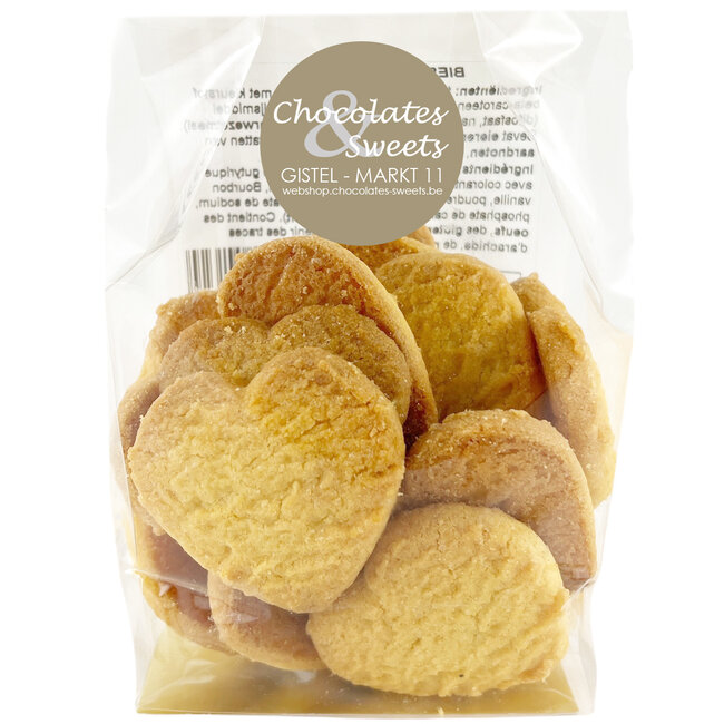 Vanillekekse Herzen 125g - Premium Buttergebäck in Herzform