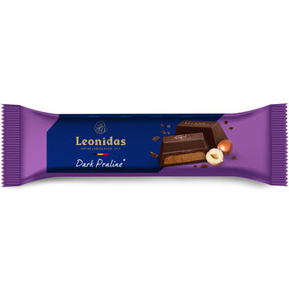 Leonidas Bar Dark - Praliné & Hazelnuts 50g