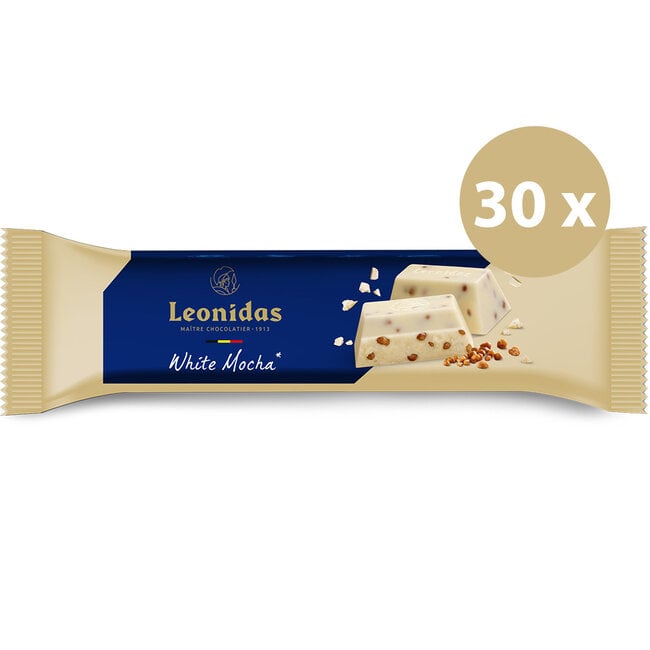 Leonidas Bâton Blanc aux perles de moka - Pack avantage (30 pièces)