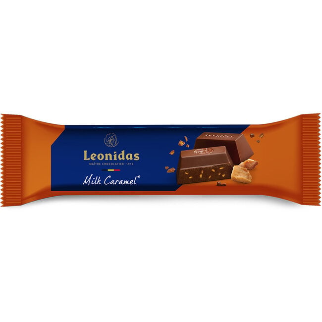 Leonidas Bâton Chocolat Au Lait 30% Au Caramel Salé 50g