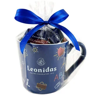 Leonidas Mug bleu 'ABC'