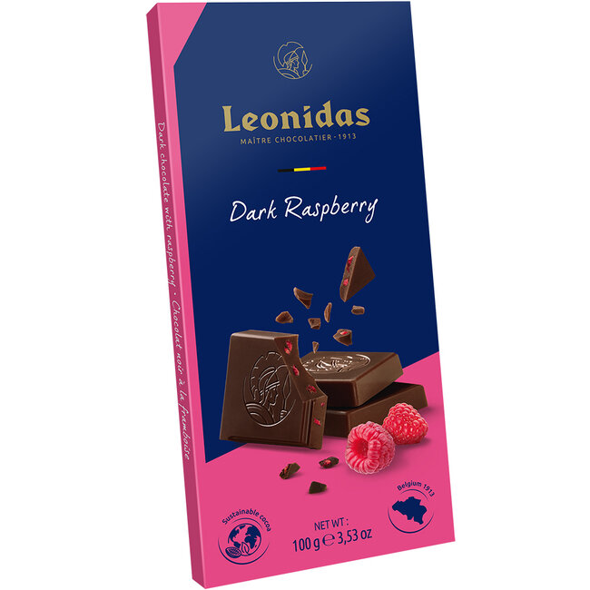 Leonidas Tablet Puur met Framboos 100g
