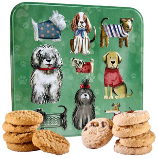 Tin box (Dogs) Assortment of Sand cookies 160g