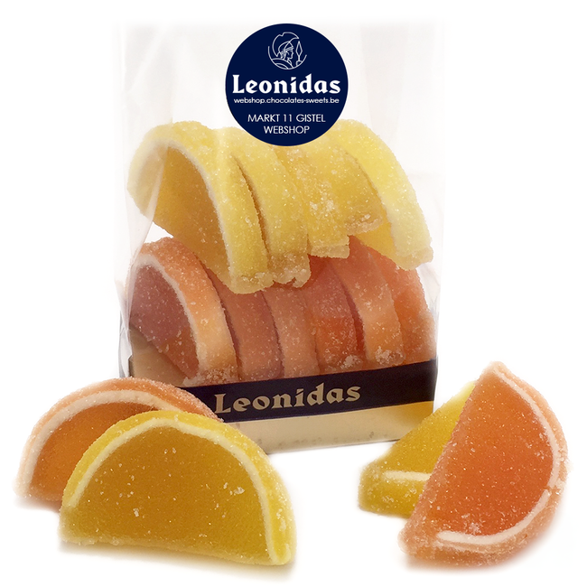 Leonidas Agar-Scheiben mit Orangen- und Zitronengeschmack (12 Stück)