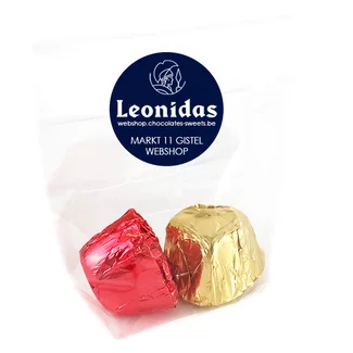 Leonidas Cello bag 2 chocolates
