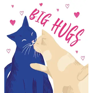 Wenskaart 'BIG HUGS' (11x12cm)
