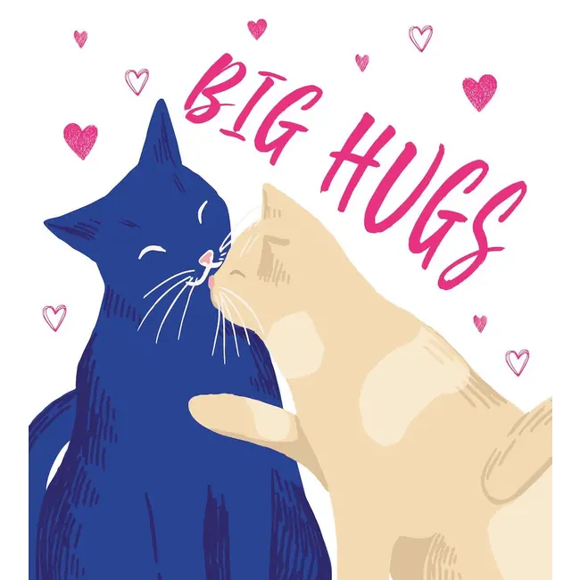 Wenskaart BIG HUGS (11x12cm) met persoonlijke tekst