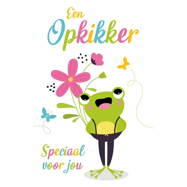 Carte de vœux 'Een Opkikker' (11x17cm)