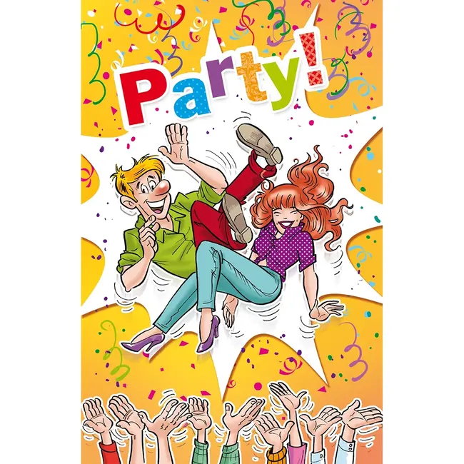 Grußkarte 'Party!' (11x17cm) - Ihre persönliche Botschaft für besondere Anlässe