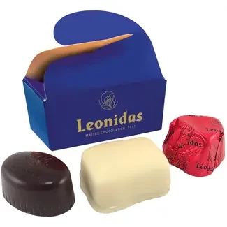 Leonidas Butterfly box (blue) 3 chocolates