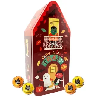 Leonidas Spookhuis (metaal) 250g chocoladeballetjes