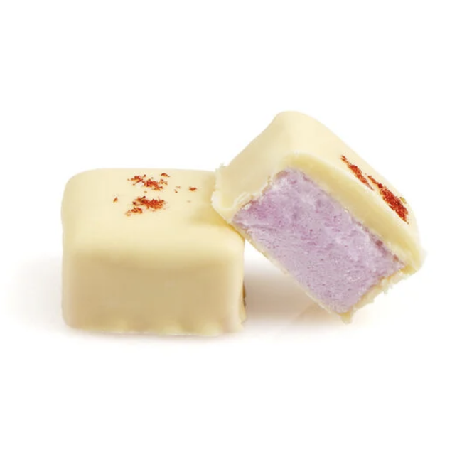 Leonidas Marshmallows enrobées de chocolat blanc au cœur de framboise (10 pièces)