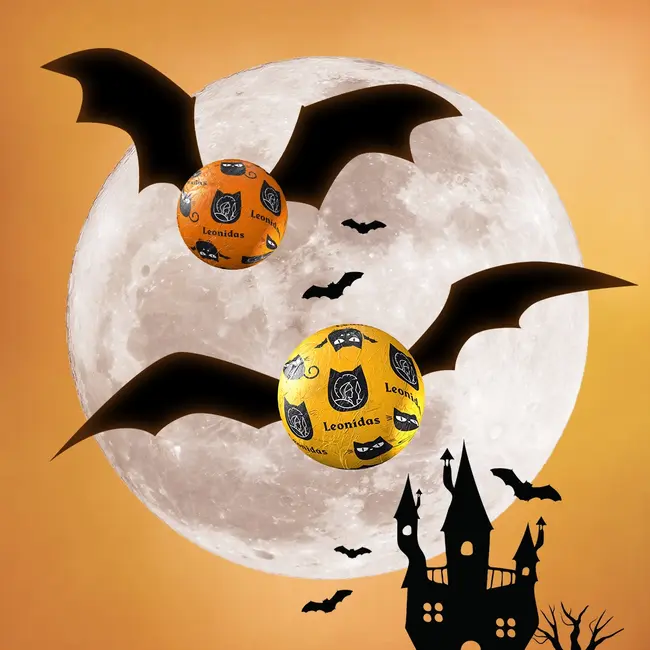 Leonidas Halloween zakje met 24 feestelijke chocoladeballetjes