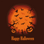 Grußkarte 'Happy Halloween' (7x7cm)