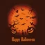 Wenskaart 'Happy Halloween' (7x7cm)