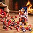 Leonidas Boîte Cheminée avec 34 boules Saint-Nicolas aux saveurs variées