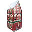 Metal house with 80 festive chocolates in various flavors