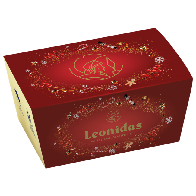 Leonidas 250g festive chocolate balls in assorted flavors