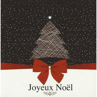 Greeting Card 'Joyeux Noël' (7x7cm)