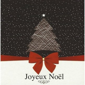 Grußkarte 'Joyeux Noël' (7x7cm)