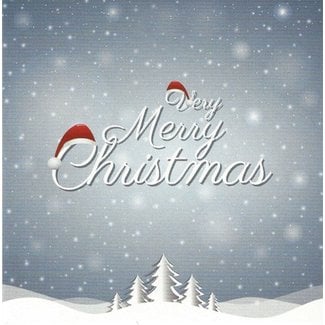 Grußkarte 'Merry Christmas' (7x7cm)