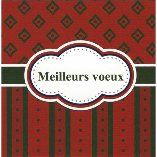 Greeting Card 'Meilleurs vœux' (1 piece) - Personal Message Card