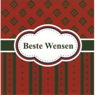 Greeting Card 'Beste wensen' (7x7cm)