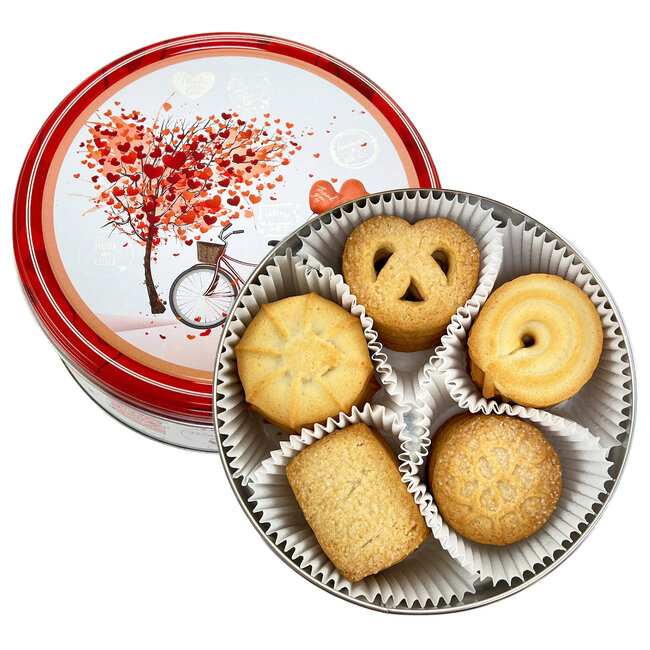 Biscuits Danois au Beurre en Boîte Thème Amour 150g