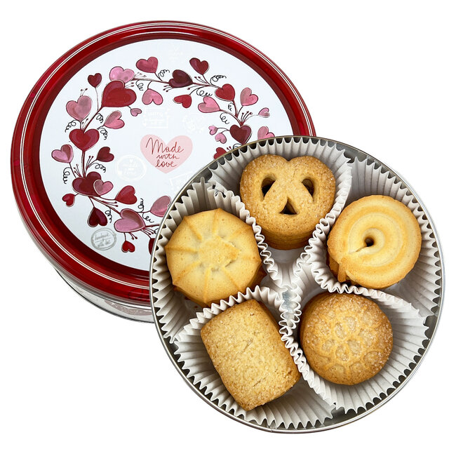 Biscuits Danois au Beurre en Boîte Thème Amour 150g