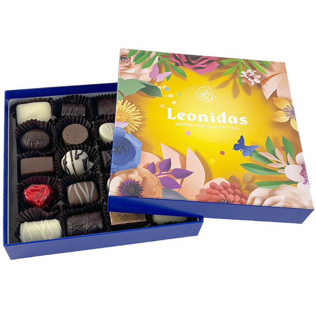 Leonidas Luxe Geschenkdoos in bloemendesign met 20 Pralines