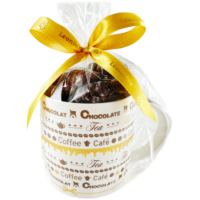 Mug garni Chocolat, Café, Thé - 1 mug avec garniture