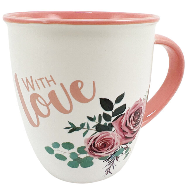 Porzellanbecher 'With Love' - Geschenkidee