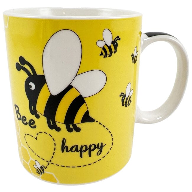 Bee Happy Mug with Sweets (1 piece)