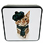 Boîte métallique décorative Chat élégant avec Fudge à la vanille 120g