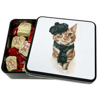 Tin box (Elegant cat) Vanilla Fudge 120g