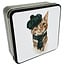 Elegant Cat Tin Box with 120g Creamy Vanilla Fudge