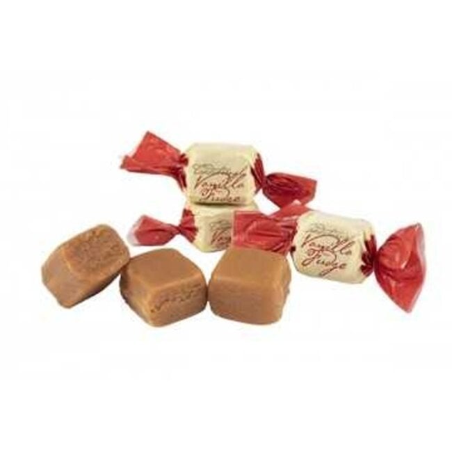 Vanille-Fudge in dekorativer Blechdose Elegante Katze 120g