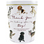 Blechdose (Thank You - Dog) mit köstlichem Vanille-Fudge 250g